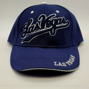 Las Vegas Baseball Cap Snap Back Hook and Loop Closure Dark Blue